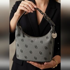 Dooney & Bourke Gray Monogram Shoulder Bag